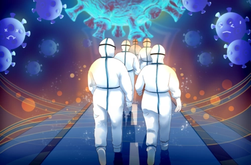 动漫时讯:抗击疫情漫画作品《白衣战士奔向病毒的逆行者》