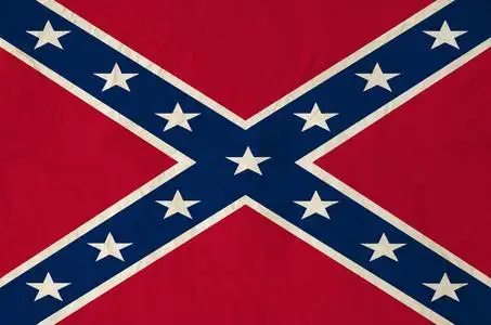 战斗旗帜的美利坚联盟国插画