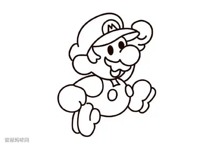 超级玛丽就8简笔画