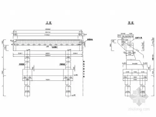 肋板式桥台一般构造