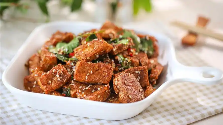 香辣炸豆腐