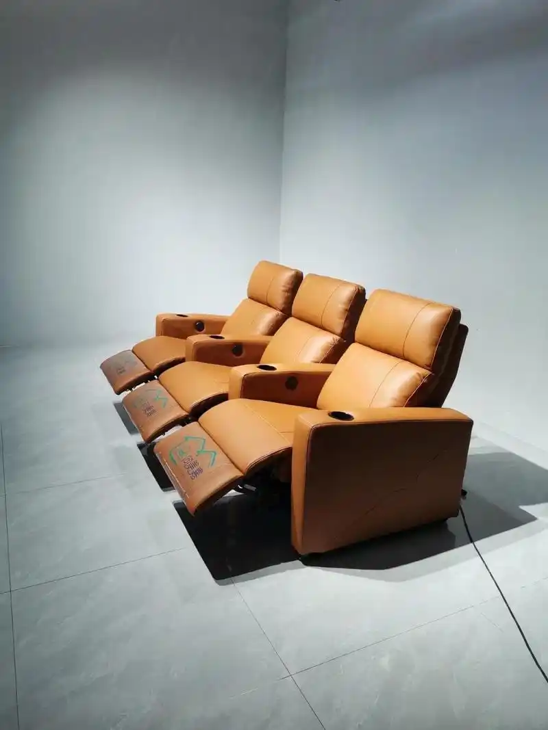 家庭影院沙发厂家验货图片展示, 别墅影视厅 设计师推荐的居家好物