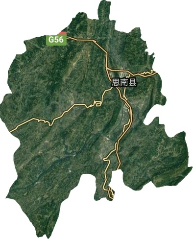 思南县高清卫星地图