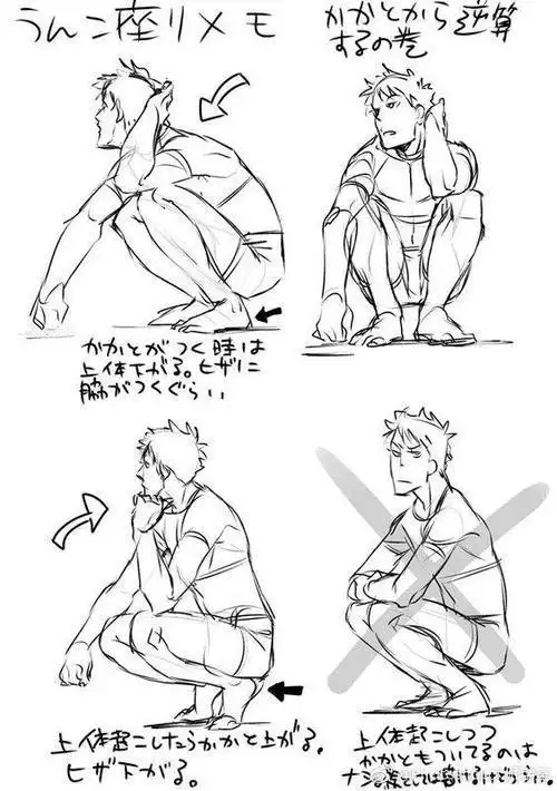 蹲姿军人简笔画 简笔画图片大全-蒲城教育文学网