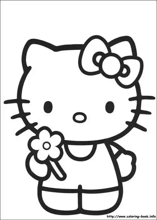 hellokitty简笔画萌物简笔画-hellokitty手绘凯蒂猫绘画儿童简笔画