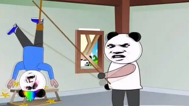 沙雕动画:小时候装作爷爷的模样问老爹要零花钱,结果被吊起来打-搞笑