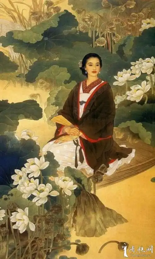 赵国经王美芳《李清照小像》