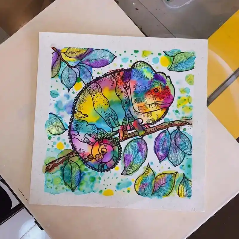 晕染课程#创意美术 #晕染画 #上热门 #热门  - 抖音