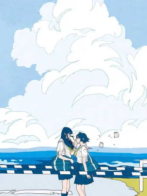 超治愈蓝色系壁纸!画师ins.katorei