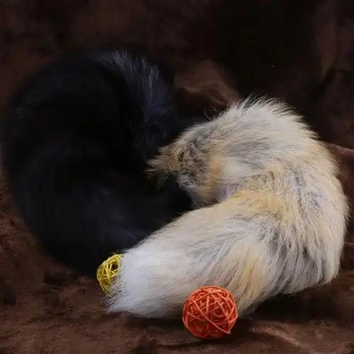 尾巴插件狐狸猫狗尾巴女外出遥控震动肛塞棒sm情趣调情调教扩张器