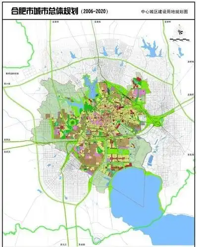 速看安徽省合肥市最新城市总体规划图