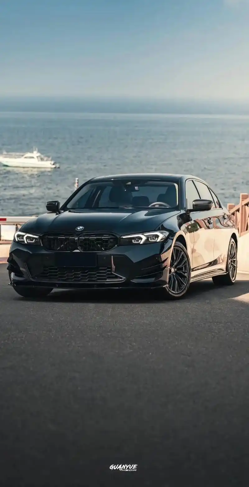 广州宝马3系 绕不过的一款车.嘿嘿,3系壁纸 原厂黑武士风格 - 抖音