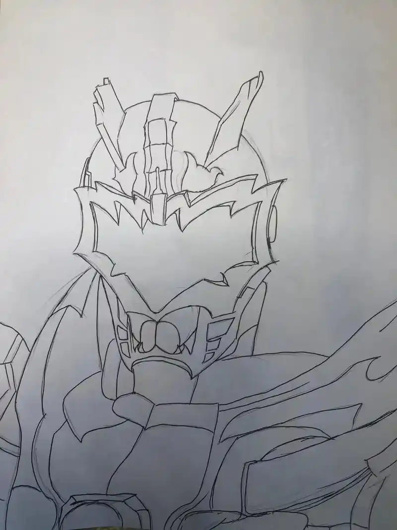 画渣日常 #手绘 #日常瞎画 #铠甲勇士 #炎龙侠 - 抖音