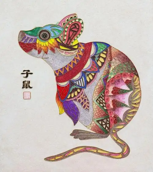 子鼠丑牛寅虎卯兔辰龙巳蛇午马未羊申猴酉鸡戌狗亥猪一幅幅形神兼备