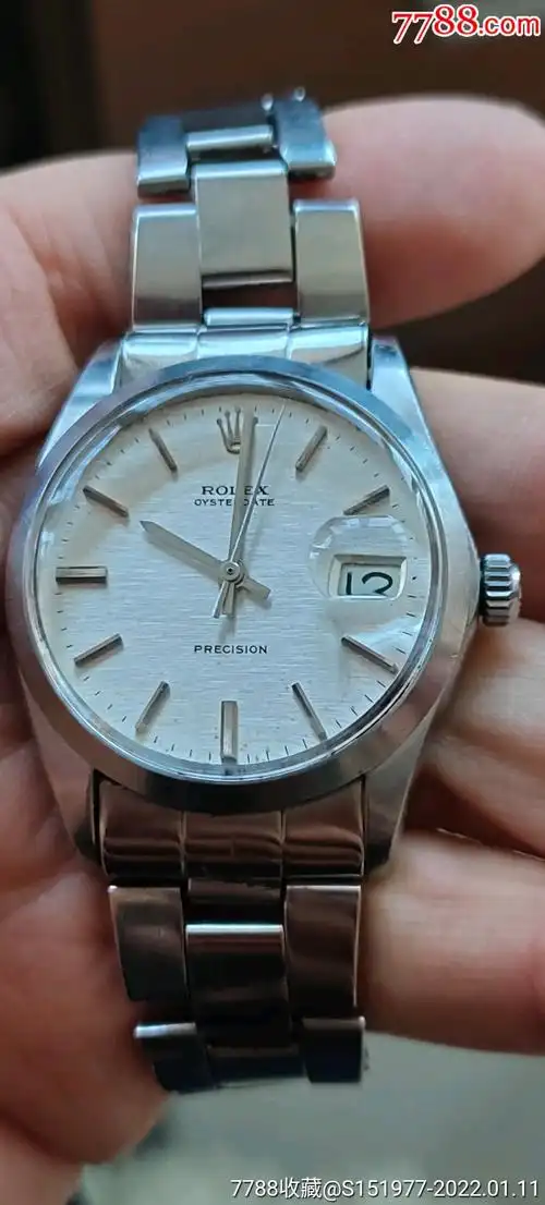 劳力士最经典的6694一代手卷钢王产于约六七十年代左右_手表/腕表