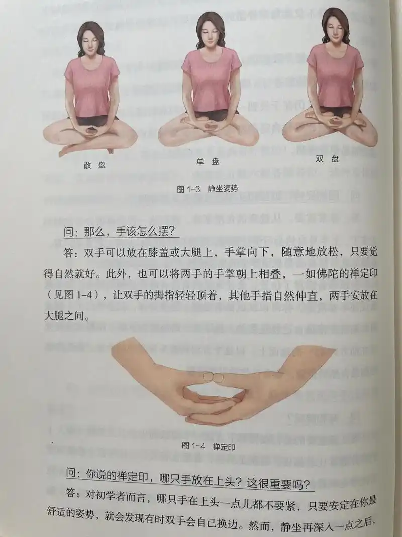 关于打坐:一张图说明单盘散盘和双盘的区别 打坐,单盘散盘也可以圆满