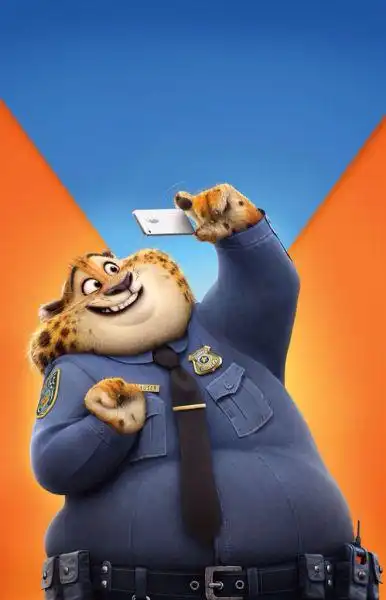 本杰明警官(豹子) 演员:内特·托伦斯 动物城警察局里的前台招待