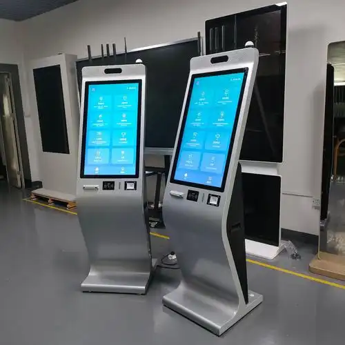 32寸智能店员一体机 自助下单结账查询广告触摸屏终端 红外测温机
