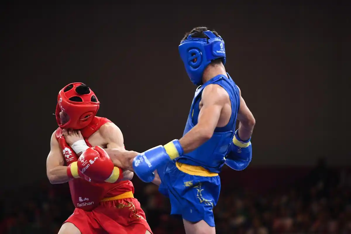 武术——男子散打60公斤以下级:中国选手王雪涛获得亚军(6)