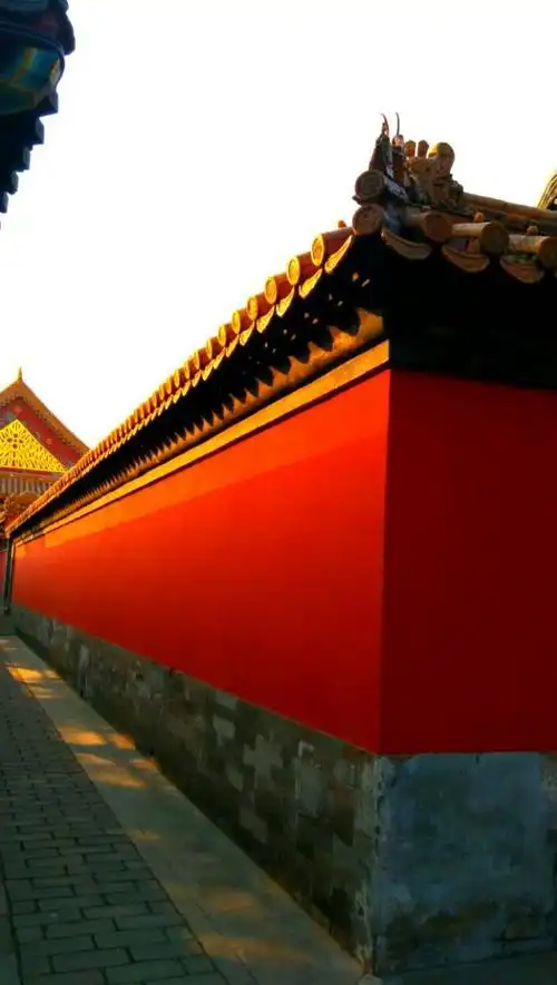 夕阳下的颐和园