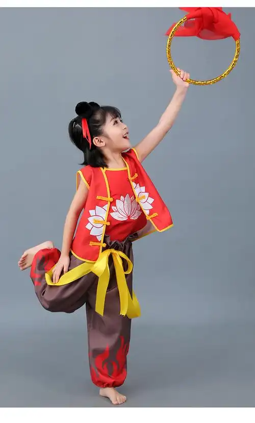 巴拉巴拉旗下badi高端轻著新款儿童哪咤衣服哪吒魔童降世同款男女童