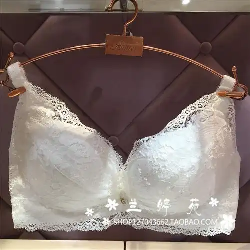 专柜正品 爱慕珠光蕾丝刺绣1/2薄性感文胸ag12451 原价1080特价