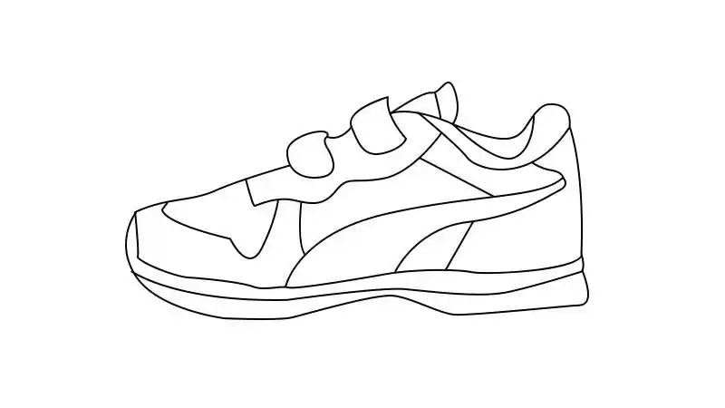 运动鞋简笔画运动鞋简笔画步骤