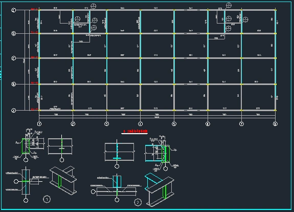钢框架结构平面图