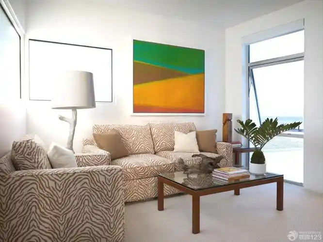 现代简约10平米客厅装修效果图