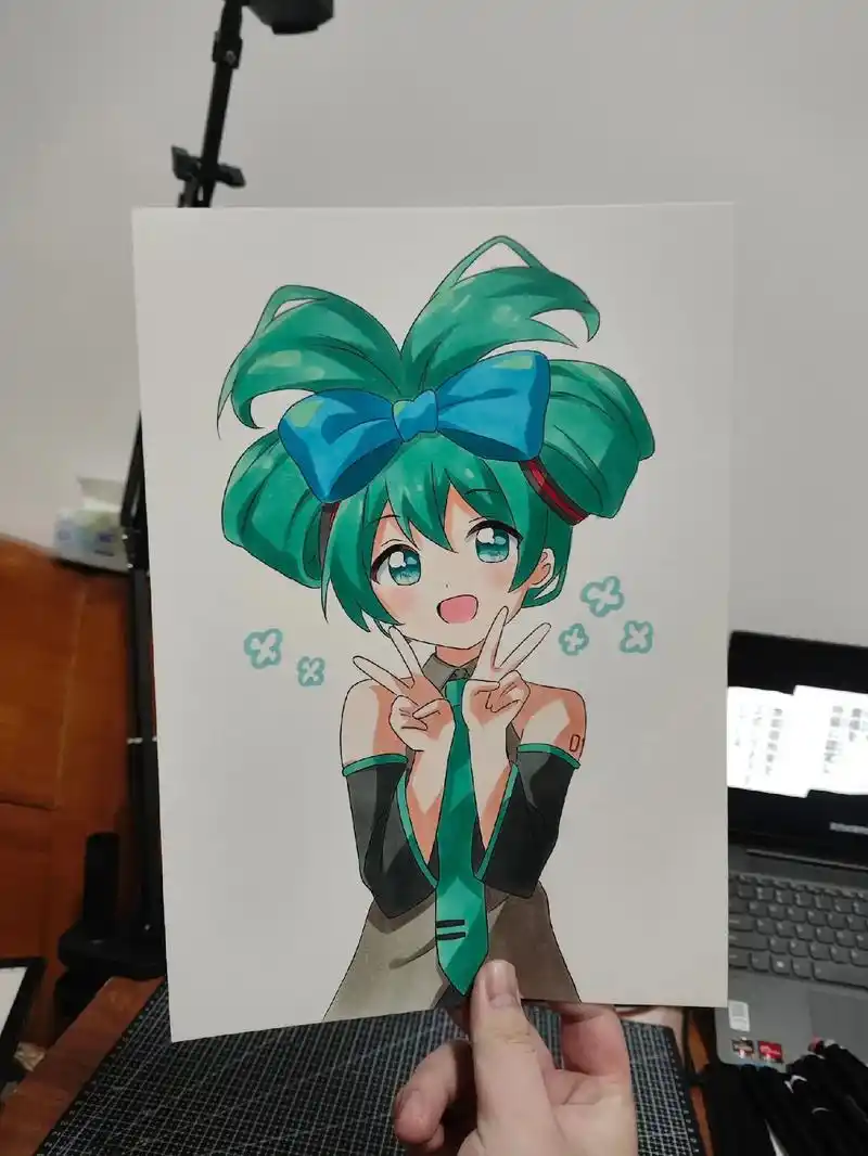 初音未来 #手绘 #画画 #简笔画 #马 - 抖音