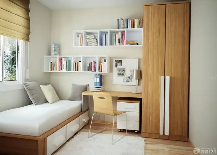 最新现代中式风格15平米超小户型卧室设计