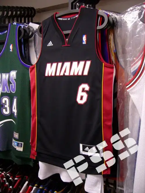 00球迷版r30热火占士客场黑色球衣 nba heat leborn james jersey s