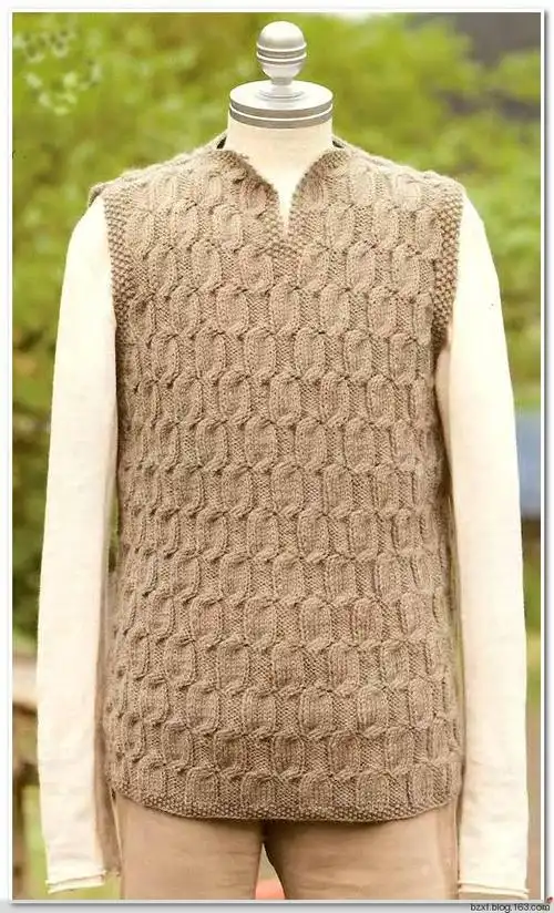 男士背心 - 编织幸福 - 编织幸福的博客