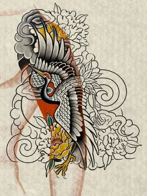 老传统包大臂纹身手稿