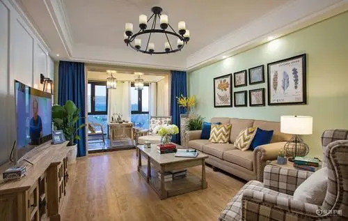 阳台客厅打通装修效果图-保驾护航装修网