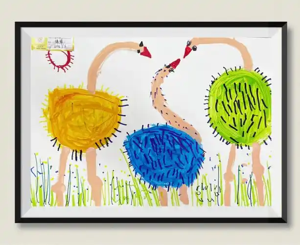 儿童绘画画作4岁宝宝画画