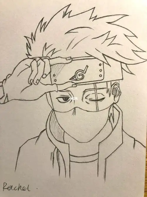 每日一画 day19 -卡卡西