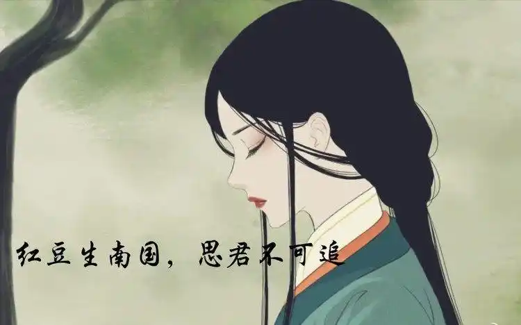 一颗红豆一段情,在相思树下我一直等你