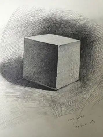 素描立体画素描立体画正方形体