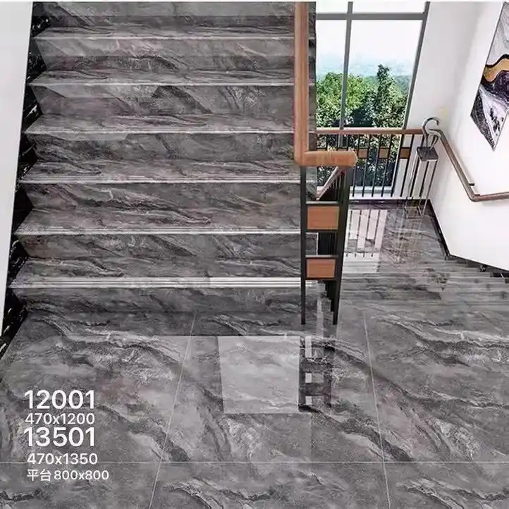 防滑楼梯砖效果铺贴#楼梯踏步效果图 #家装楼梯装修效果图 # - 抖音