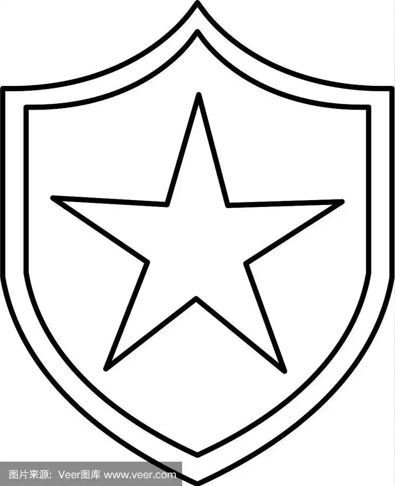 正义盾牌孤立图标