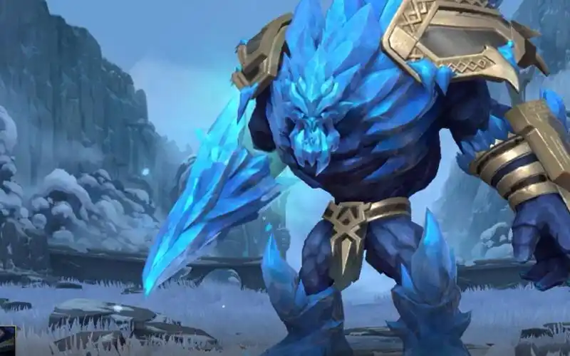 lol英雄联盟手游冰川巨兽墨菲特石头人皮肤视频glacialmalphiteskin