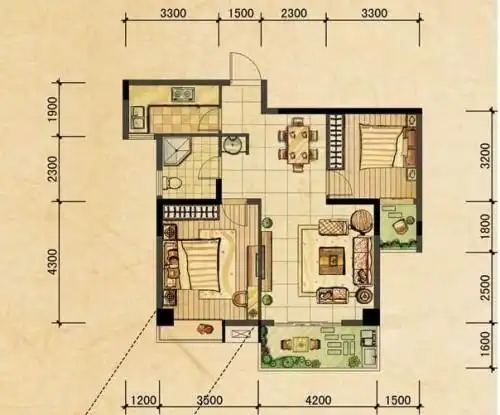 户型图如上 想要客厅,如果没办法,可以改小或不要,另外还有入户对