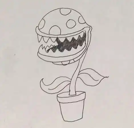 大王花简笔画儿童画