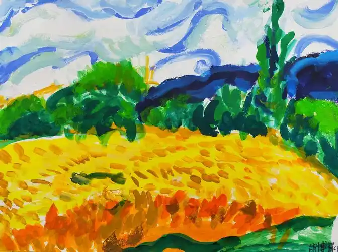2020中海色彩第20轮作品《麦田》欣赏