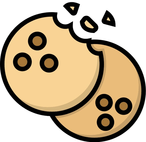 chocolate chips cookie icon - 素材 - canva可画