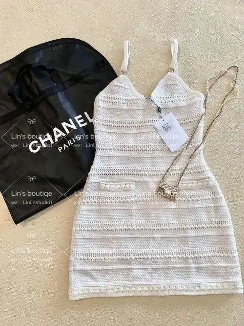 chanel🧊夏季编织连衣裙