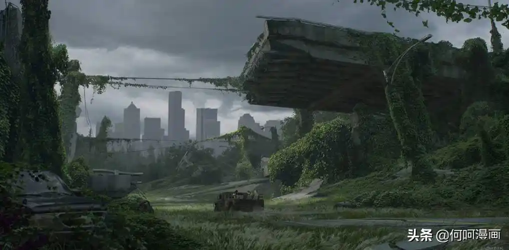 欣赏一组废墟系列场景插画作品体会一下浓浓的末世风情