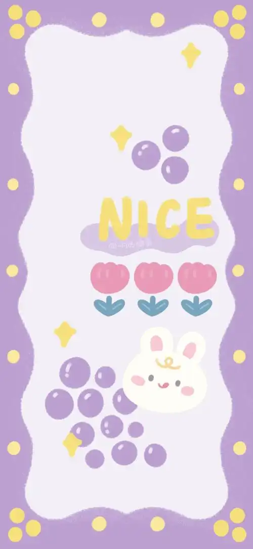 iphone锁屏壁纸丨手机壁纸丨紫色壁纸丨可爱壁纸丨卡通壁纸