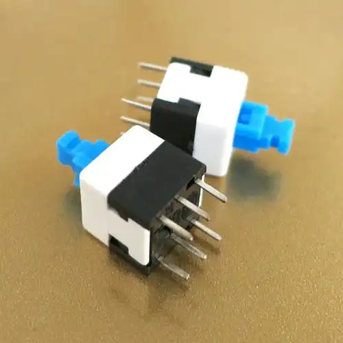 自锁开关 微型开关 微动开关 小型开关 电子元器件 diy模型制作